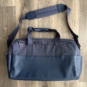 Peter Millar Crown Seal Duffel Bag Navy Blue Zippers Large Size *READ DESCRIPT*
